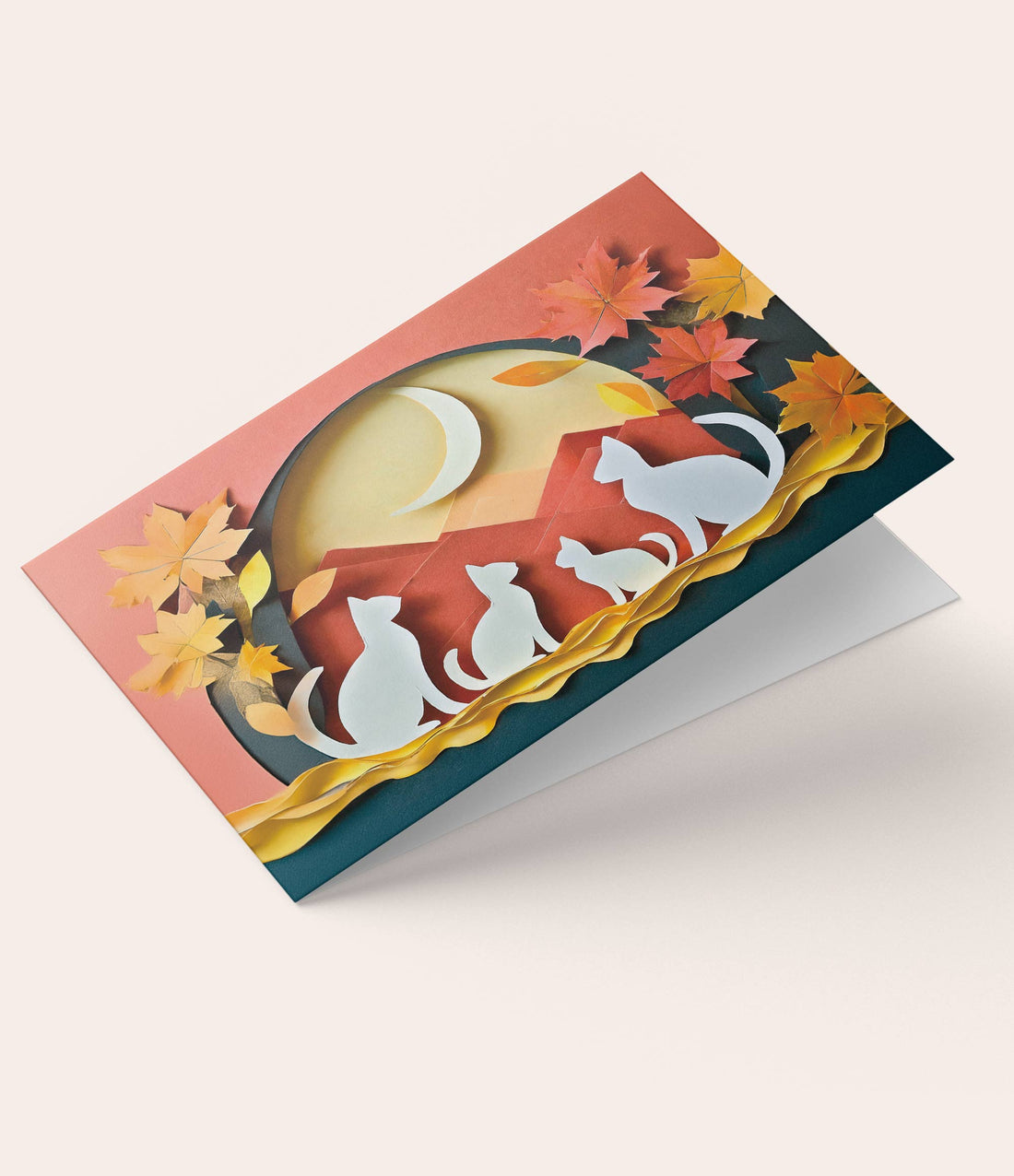 Karte "Katzenherbst" - Vergiss Mein Nie