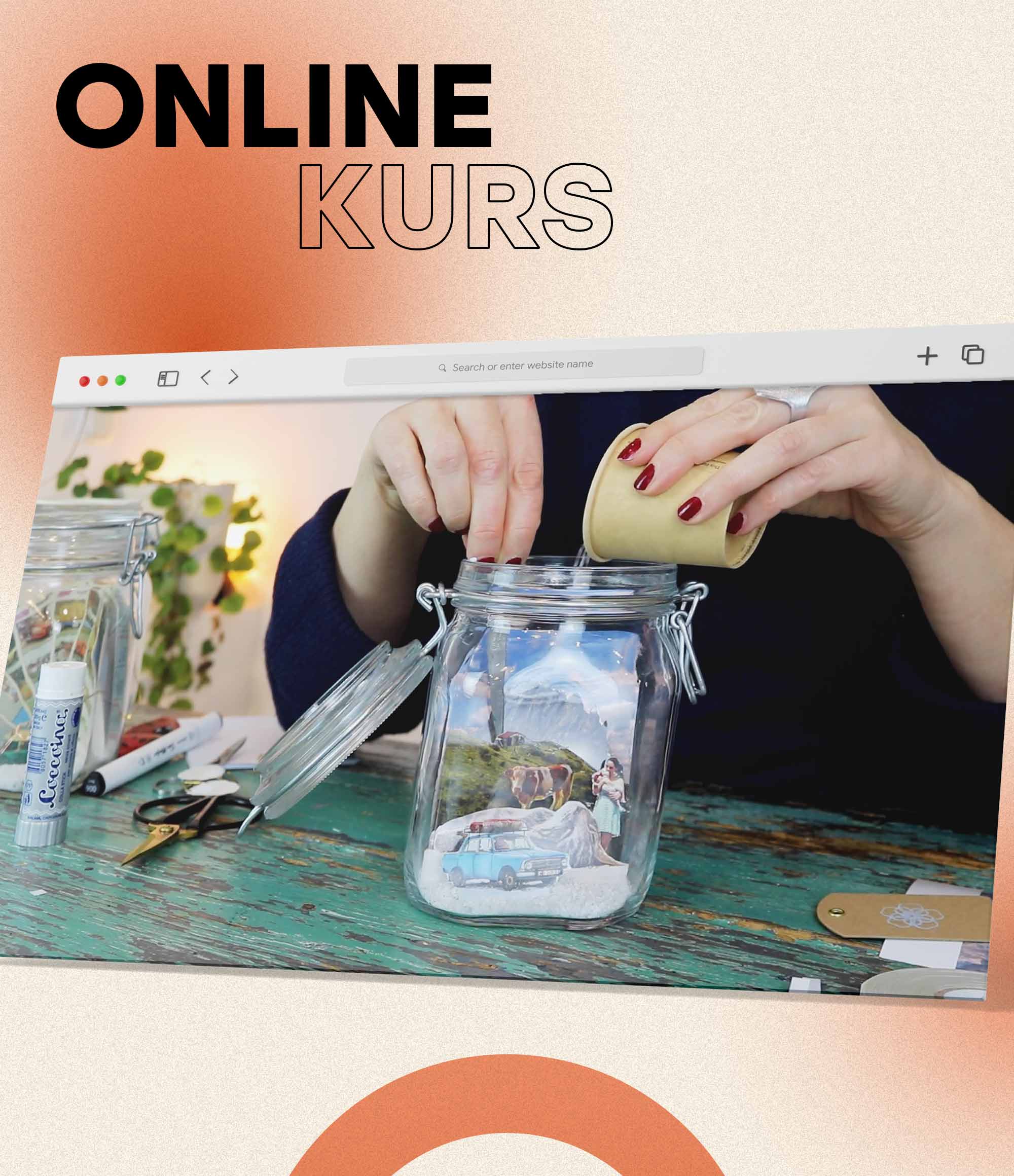 Onlinekurs: Das Erinnerungsglas - Vergiss Mein Nie