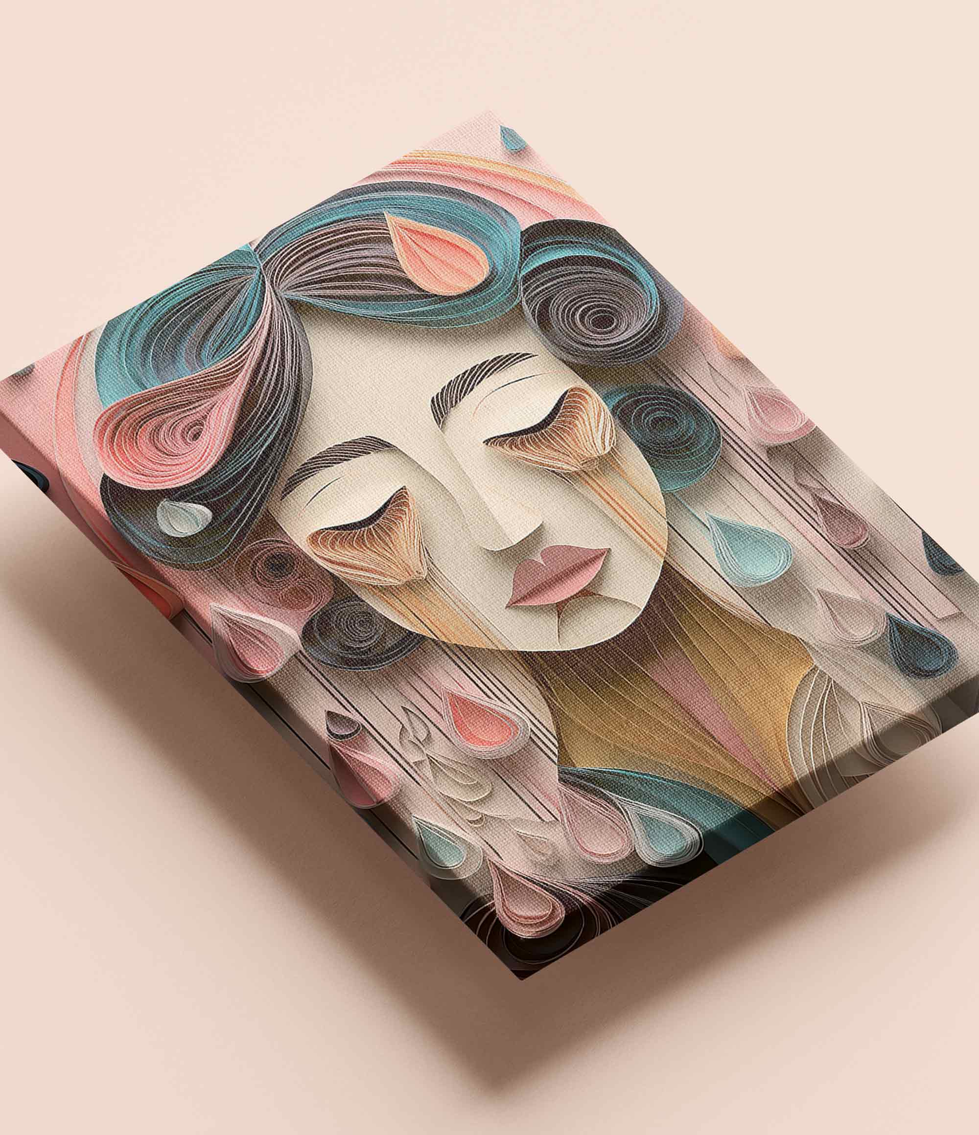 "Welt der Tränen" Leinwand, 30 x 40 cm - Vergiss Mein Nie