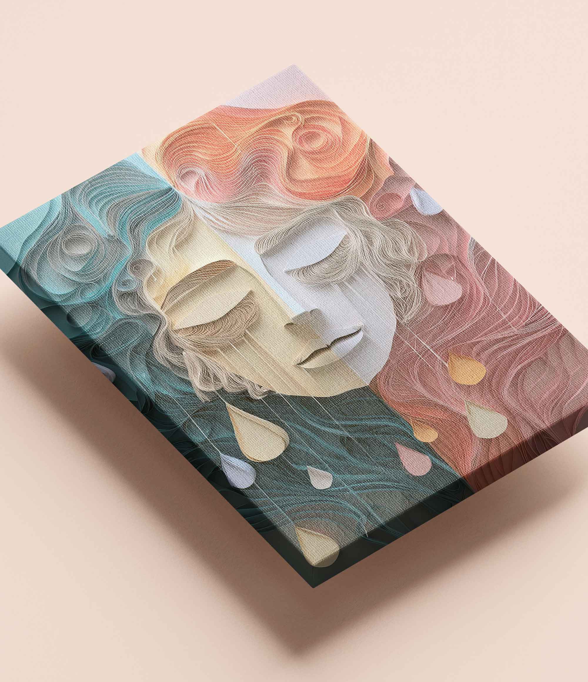 "Welt der Tränen" Leinwand, 30 x 40 cm - Vergiss Mein Nie