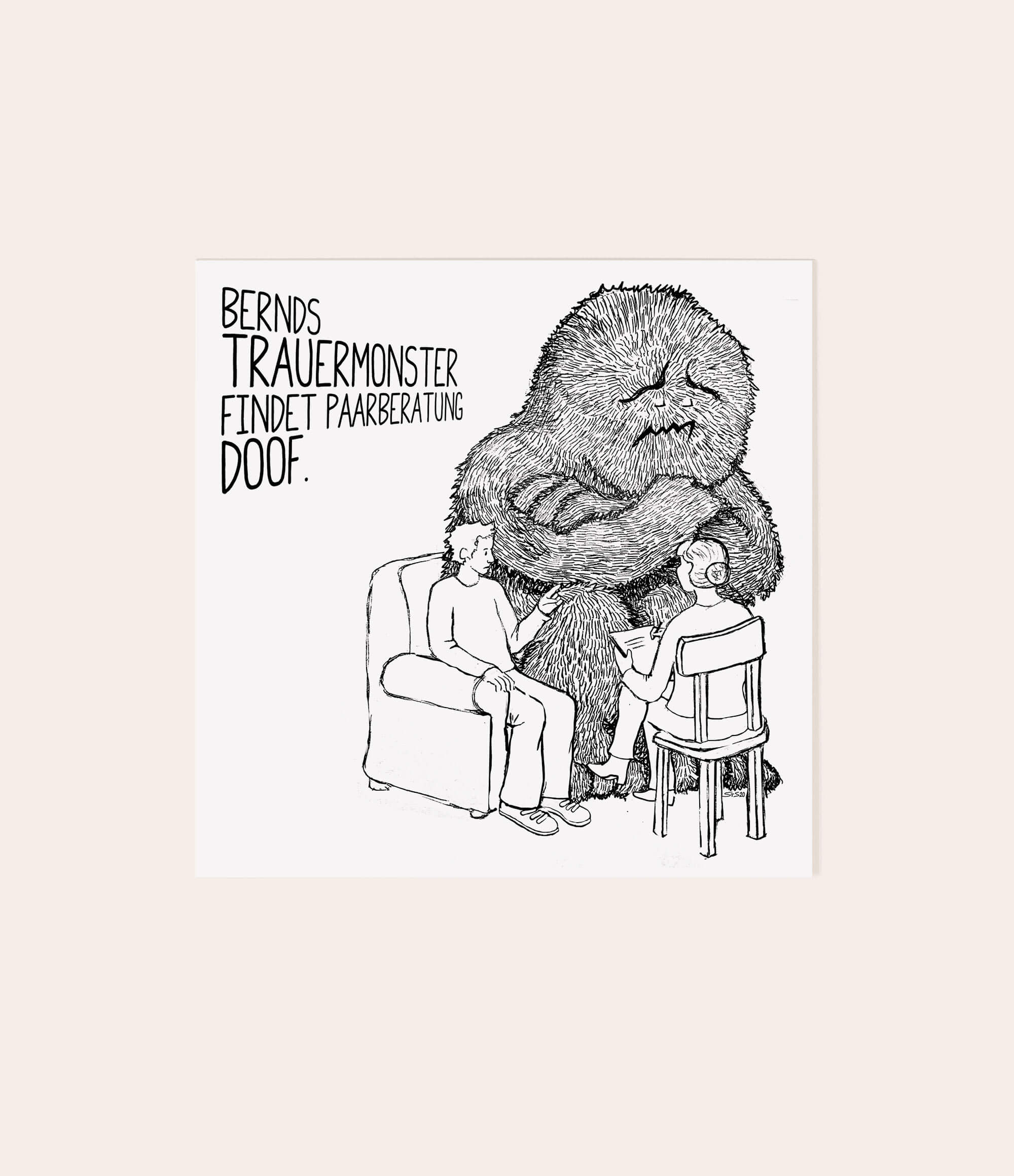 Trauergeschenkset "Trauermonsterparade" - Vergiss Mein Nie