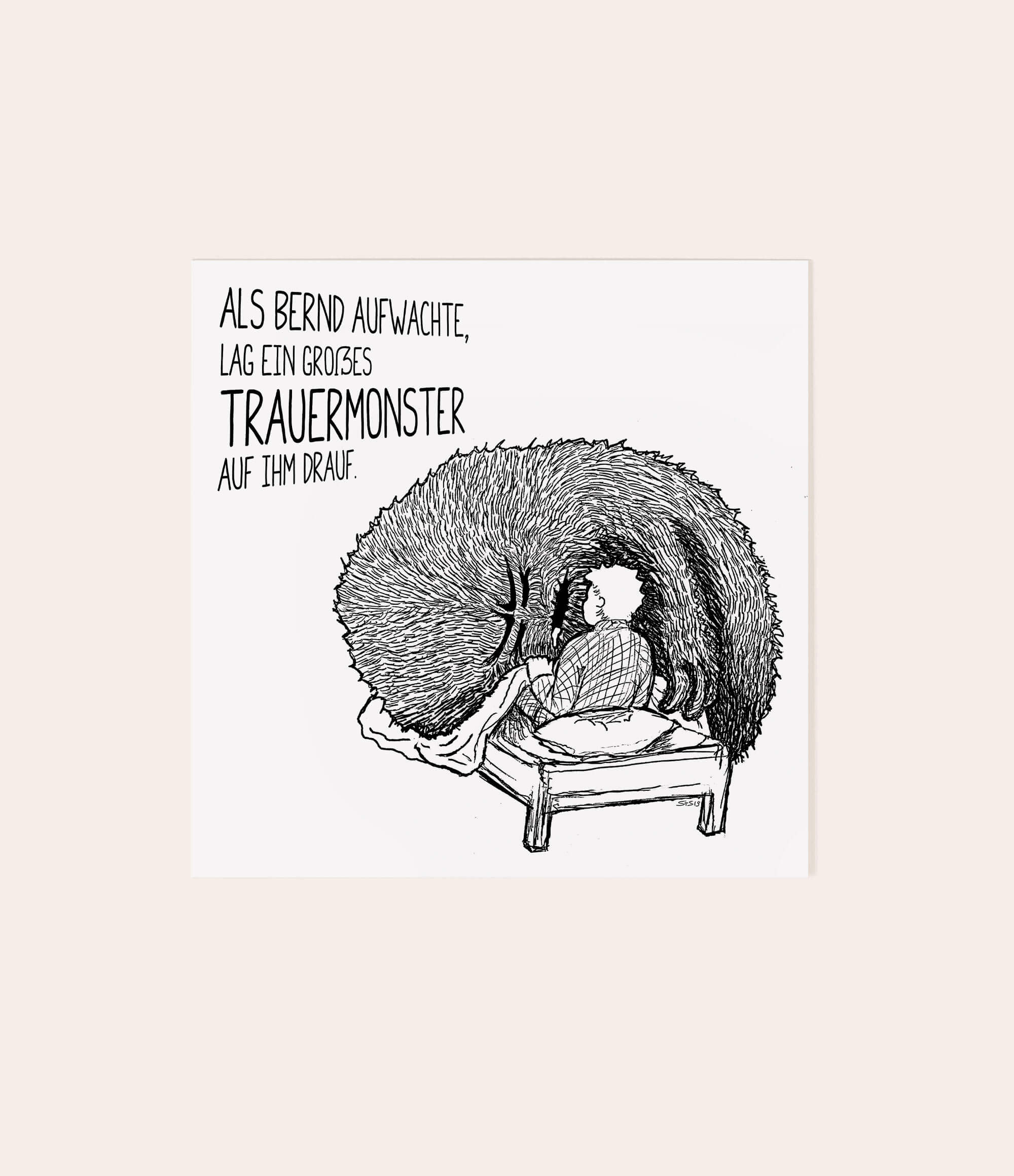 Trauergeschenkset "Trauermonsterparade" - Vergiss Mein Nie