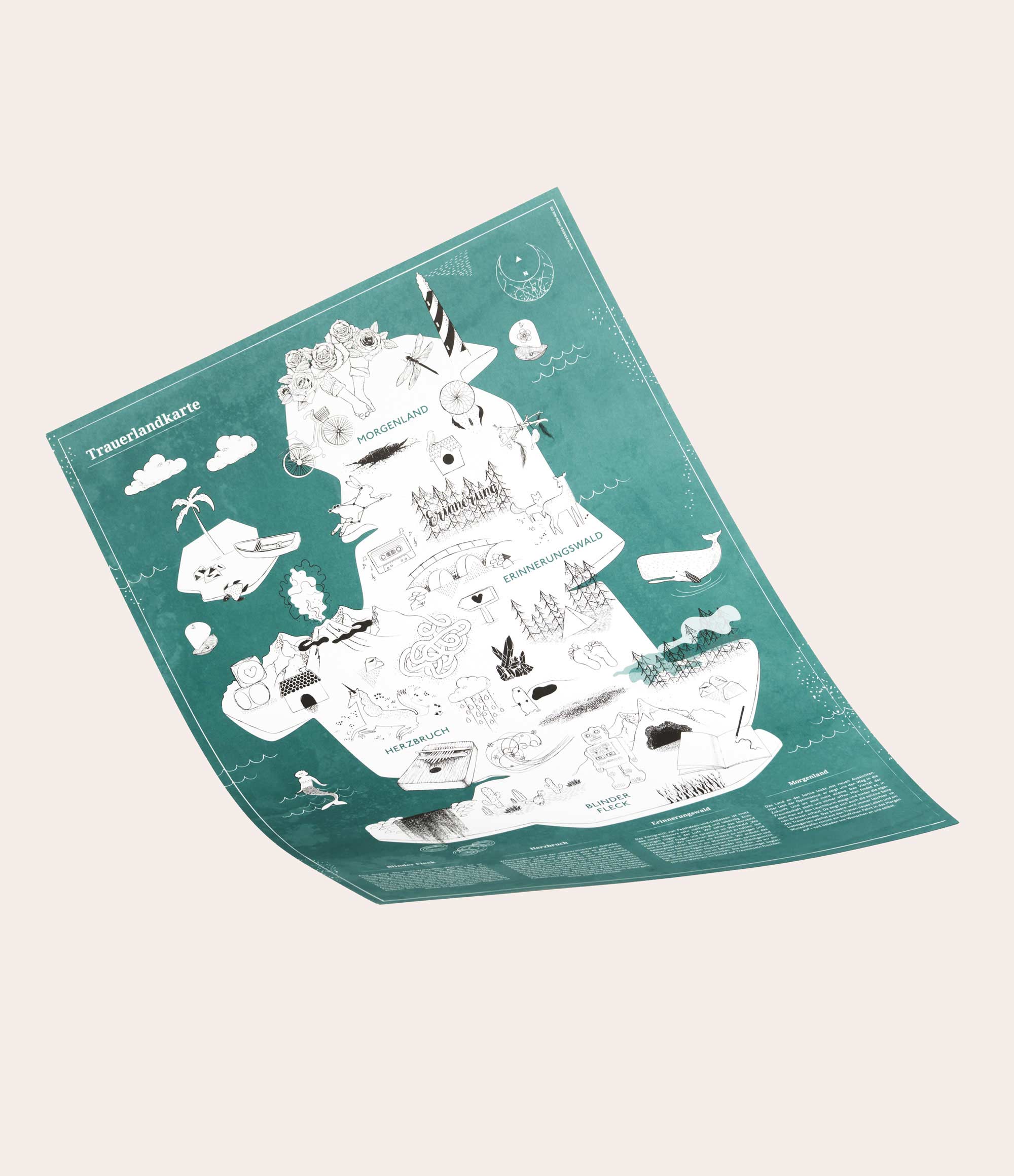 Trauerlandkarte - Vergiss Mein Nie