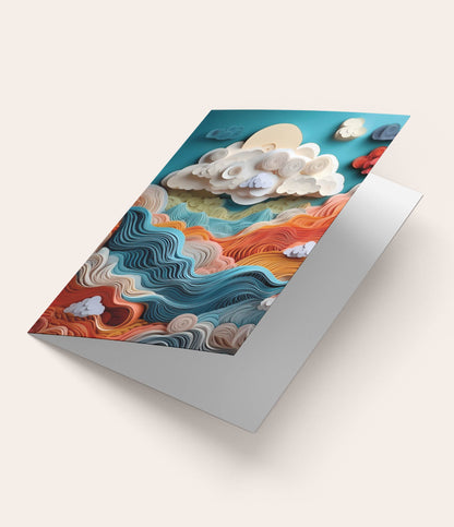 Karte "Pastellhimmel" - Vergiss Mein Nie