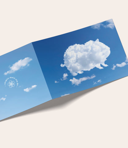 Karte "Wolkenmeerschweinchen" - Vergiss Mein Nie