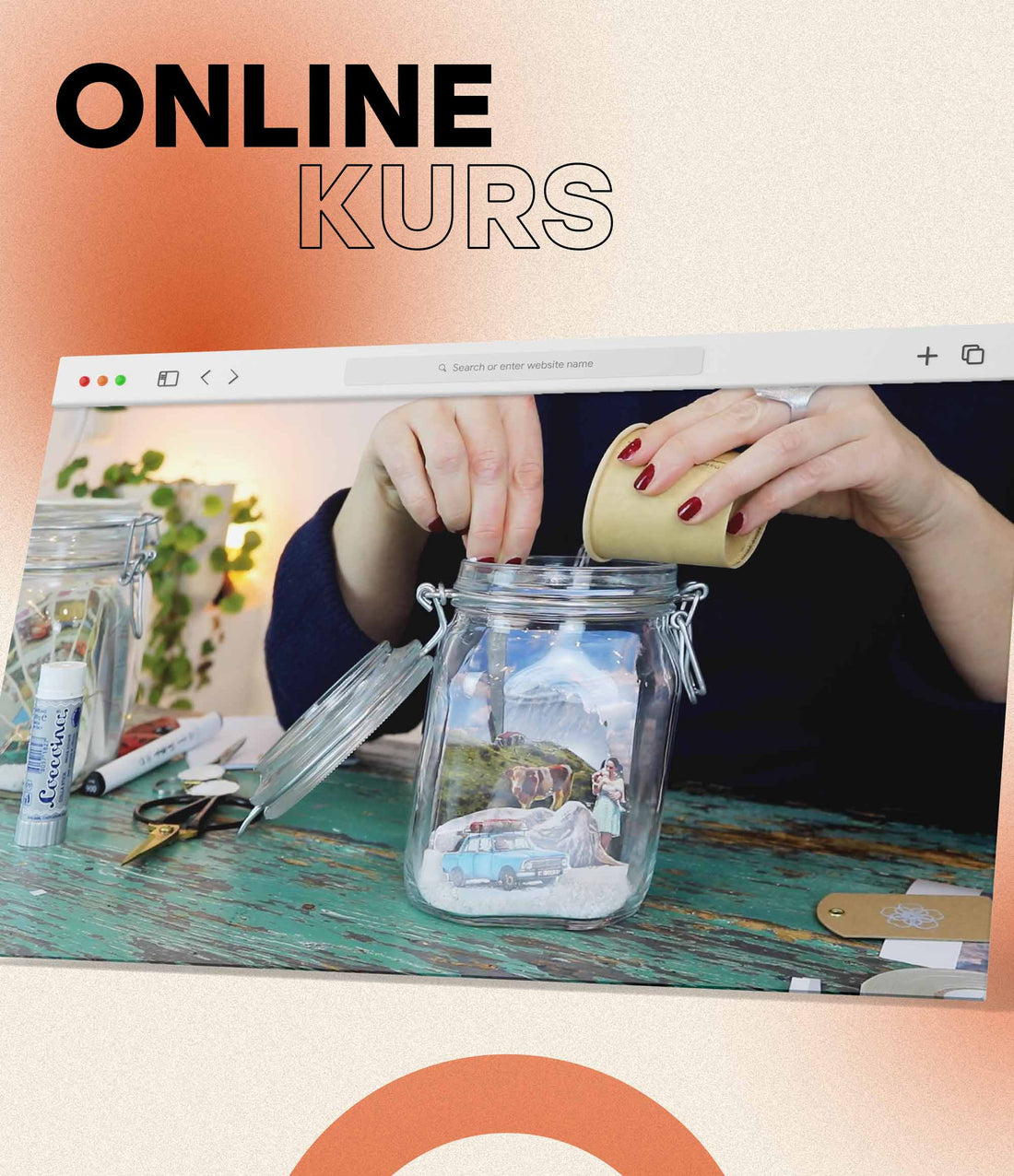 Onlinekurs: Das Erinnerungsglas - Vergiss Mein Nie