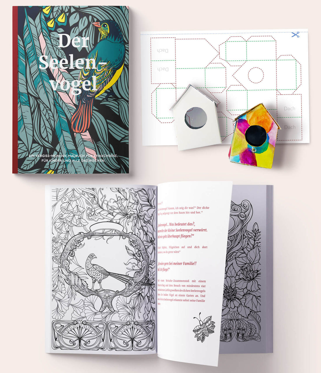 Seelenvogel - Malbuch - Vergiss Mein Nie