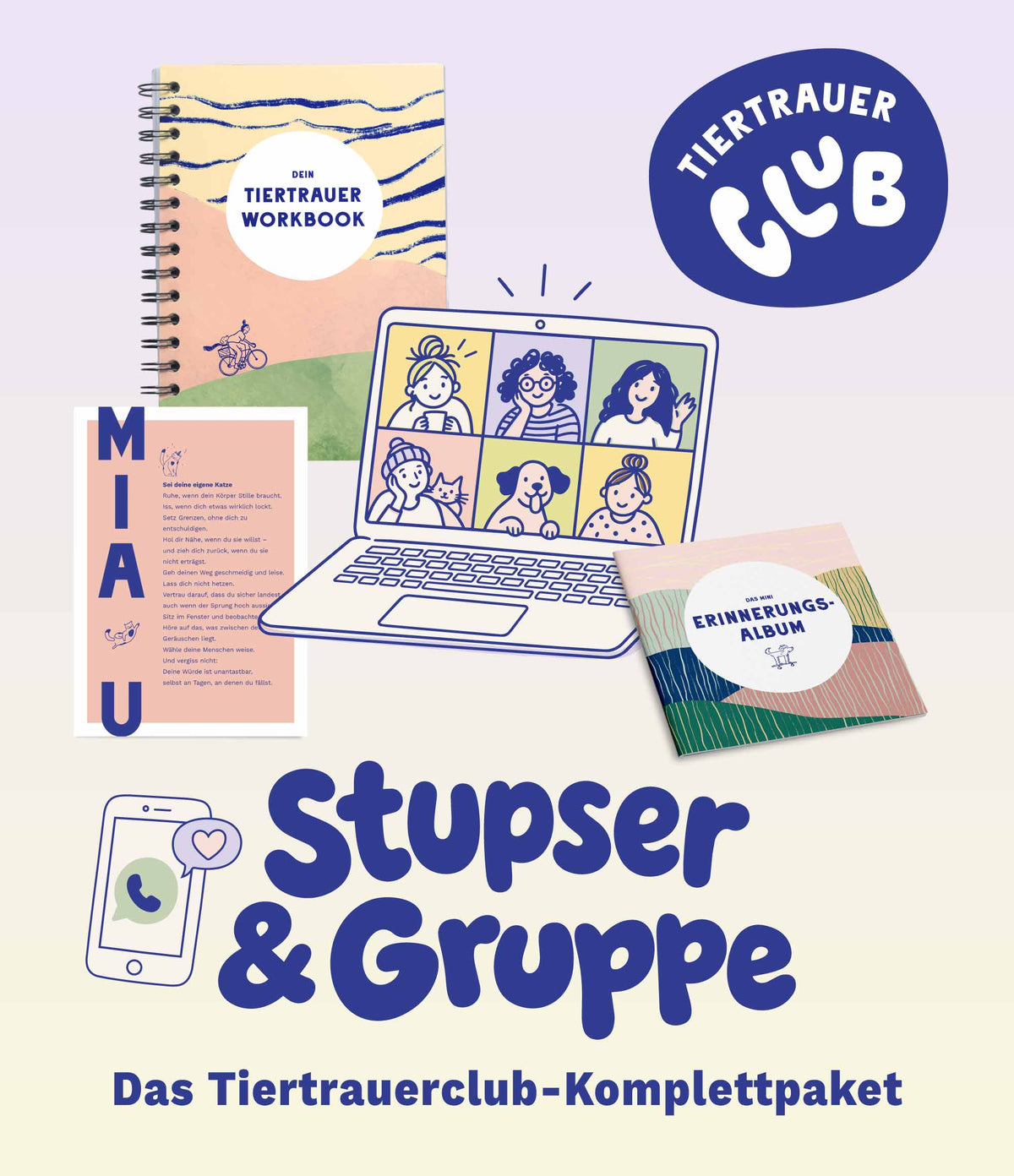 Tiertrauerclub Stupser &amp; Gruppe – Tiertrauergruppe online - Vergiss Mein Nie