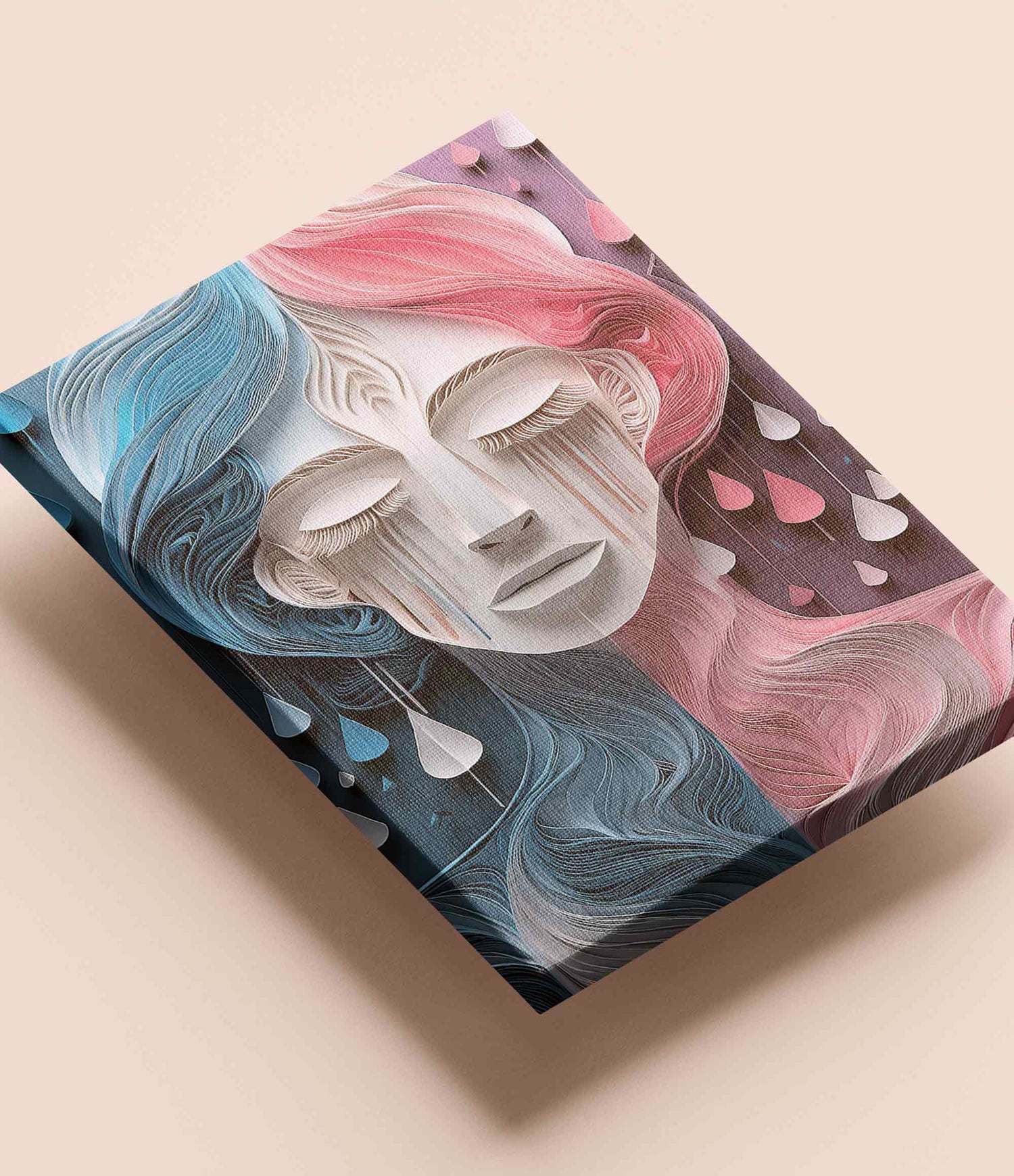 "Welt der Tränen" Leinwand, 30 x 40 cm - Vergiss Mein Nie