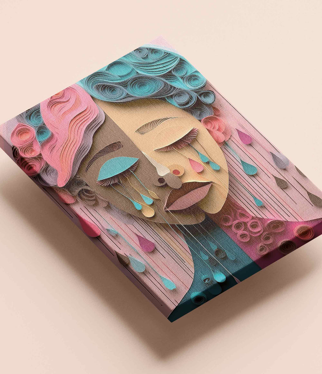 "Welt der Tränen" Leinwand, 30 x 40 cm - Vergiss Mein Nie