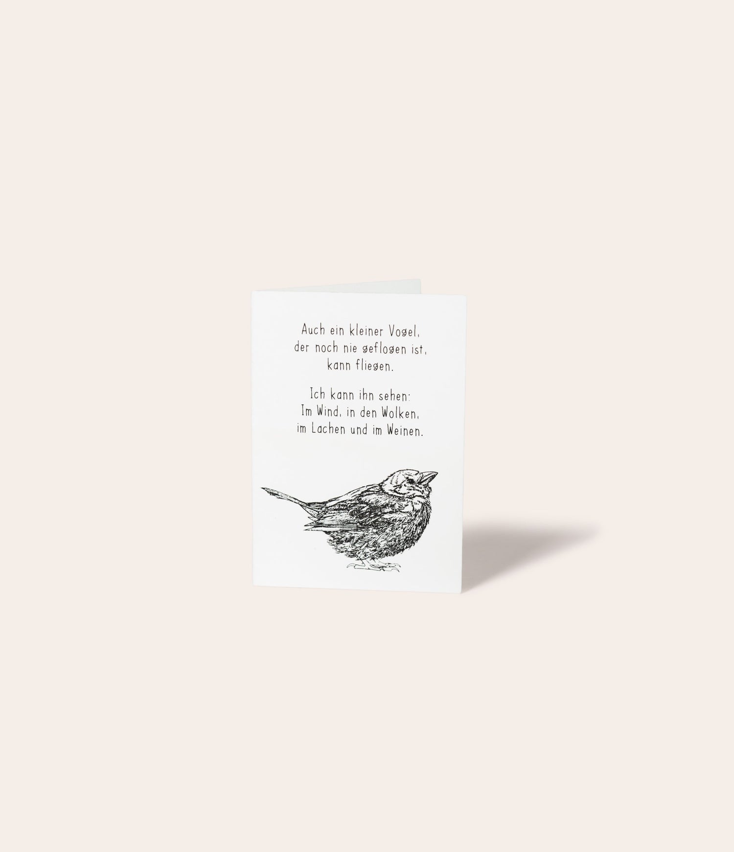 Karte "Kleiner Vogel" - Vergiss Mein Nie