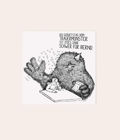 Trauergeschenkset "Trauermonsterparade" - Vergiss Mein Nie