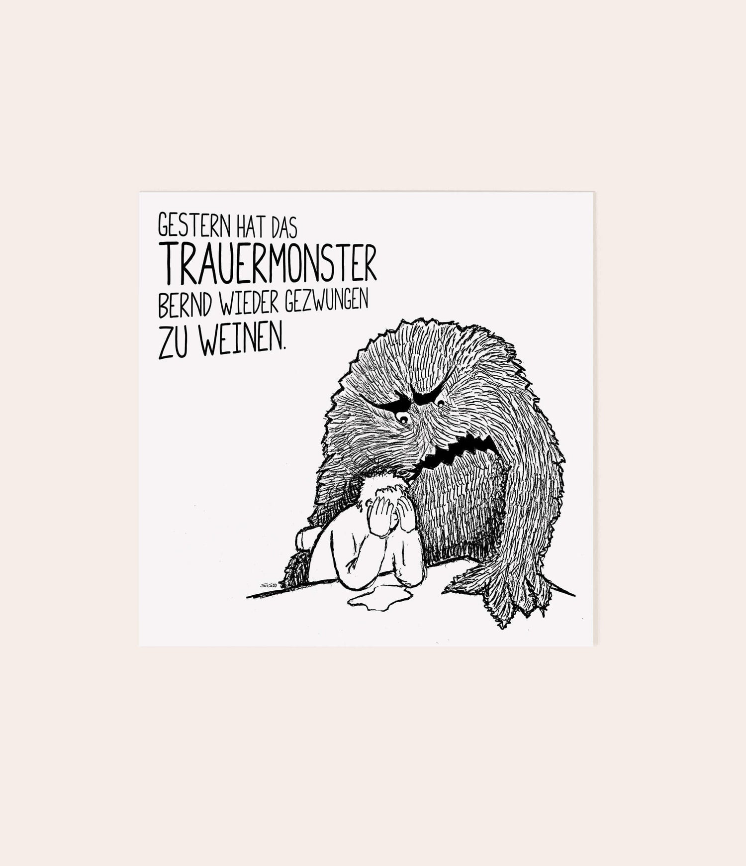 Trauergeschenkset "Trauermonsterparade" - Vergiss Mein Nie