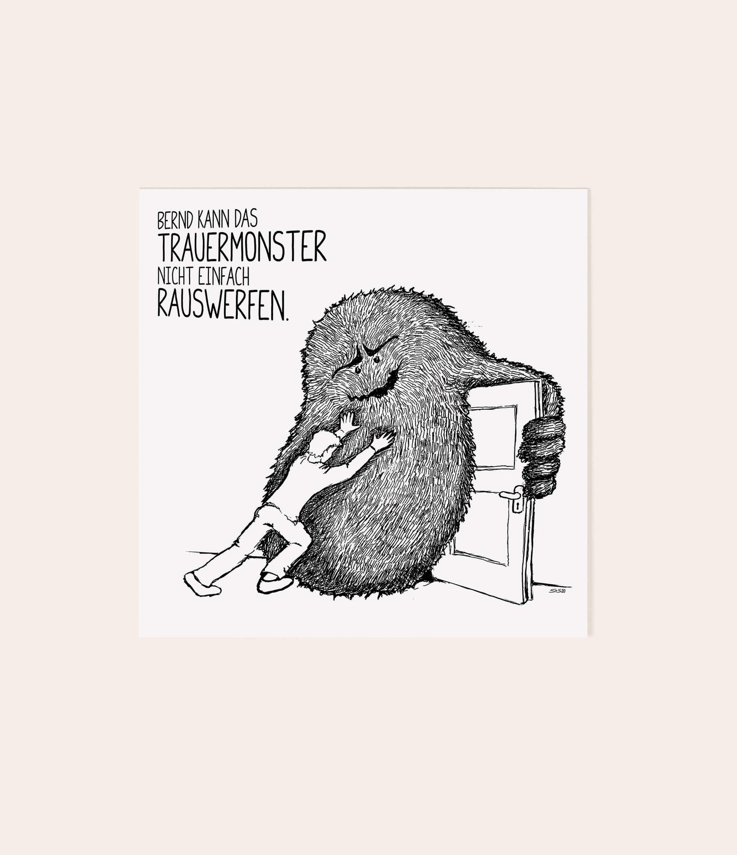 Trauergeschenkset "Trauermonsterparade" - Vergiss Mein Nie