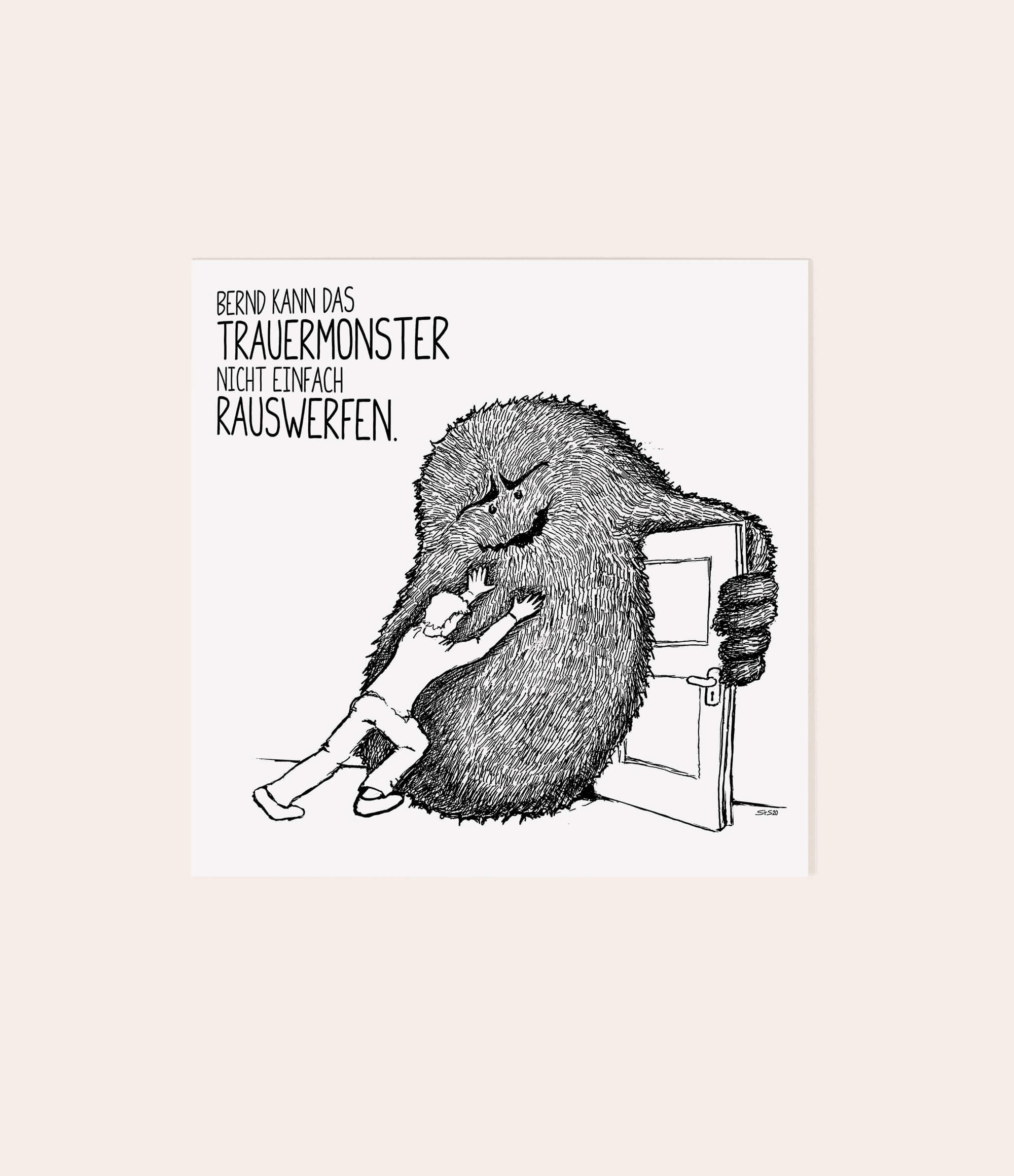 Trauergeschenkset "Trauermonsterparade" - Vergiss Mein Nie