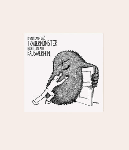 Trauergeschenkset "Trauermonsterparade" - Vergiss Mein Nie