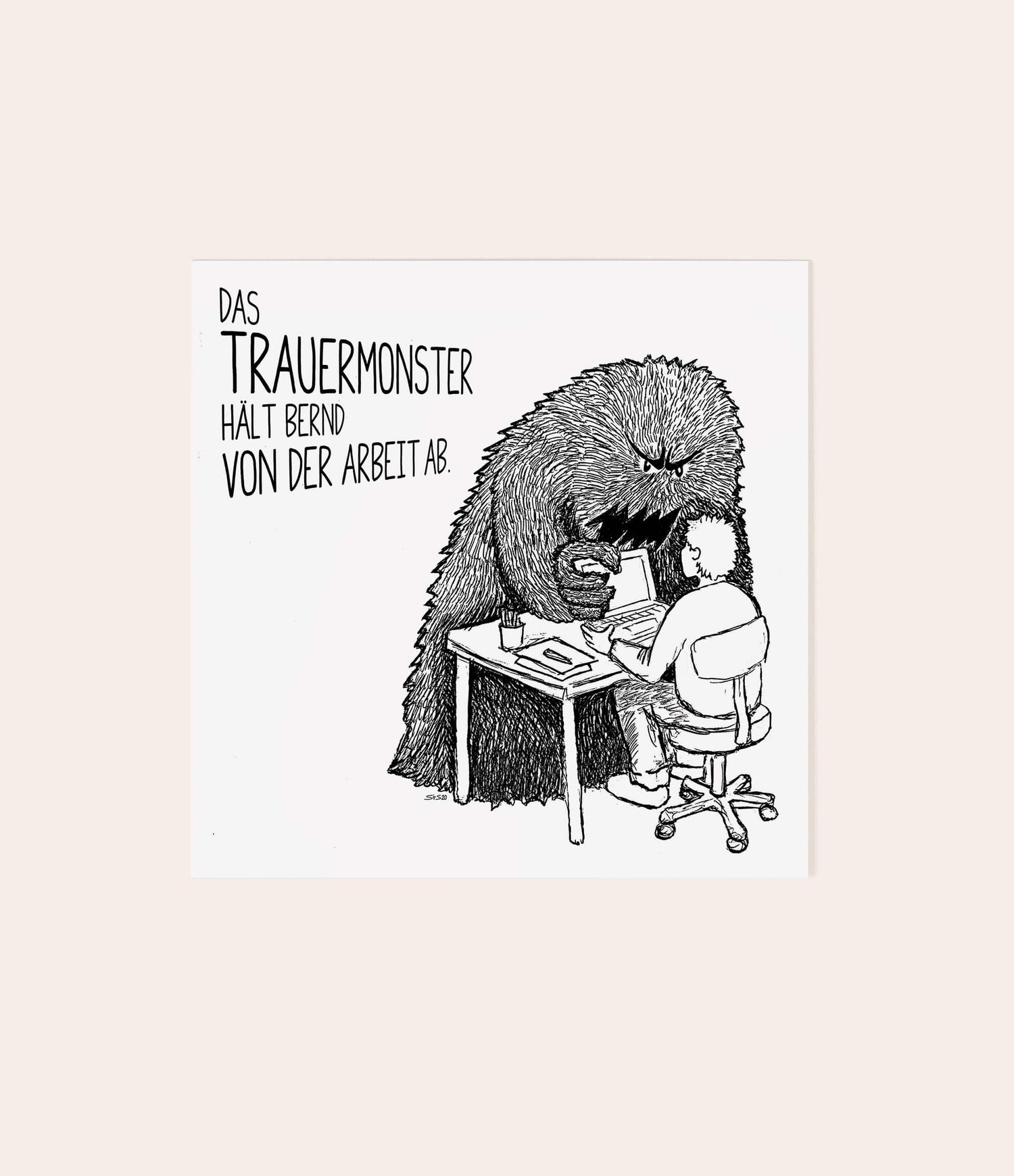 Trauergeschenkset "Trauermonsterparade" - Vergiss Mein Nie