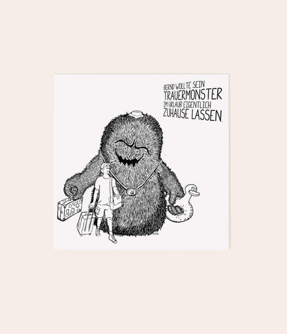 Trauergeschenkset "Trauermonsterparade" - Vergiss Mein Nie