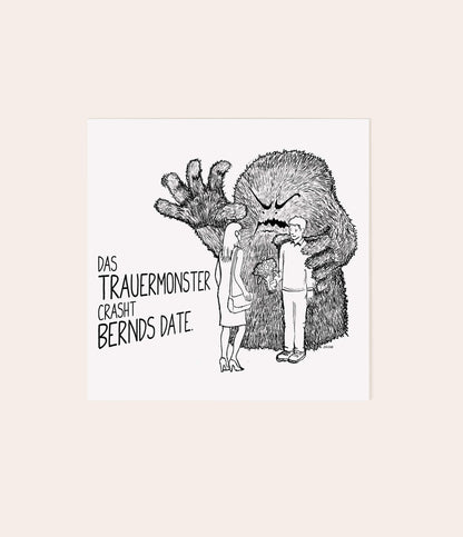 Trauergeschenkset "Trauermonsterparade" - Vergiss Mein Nie