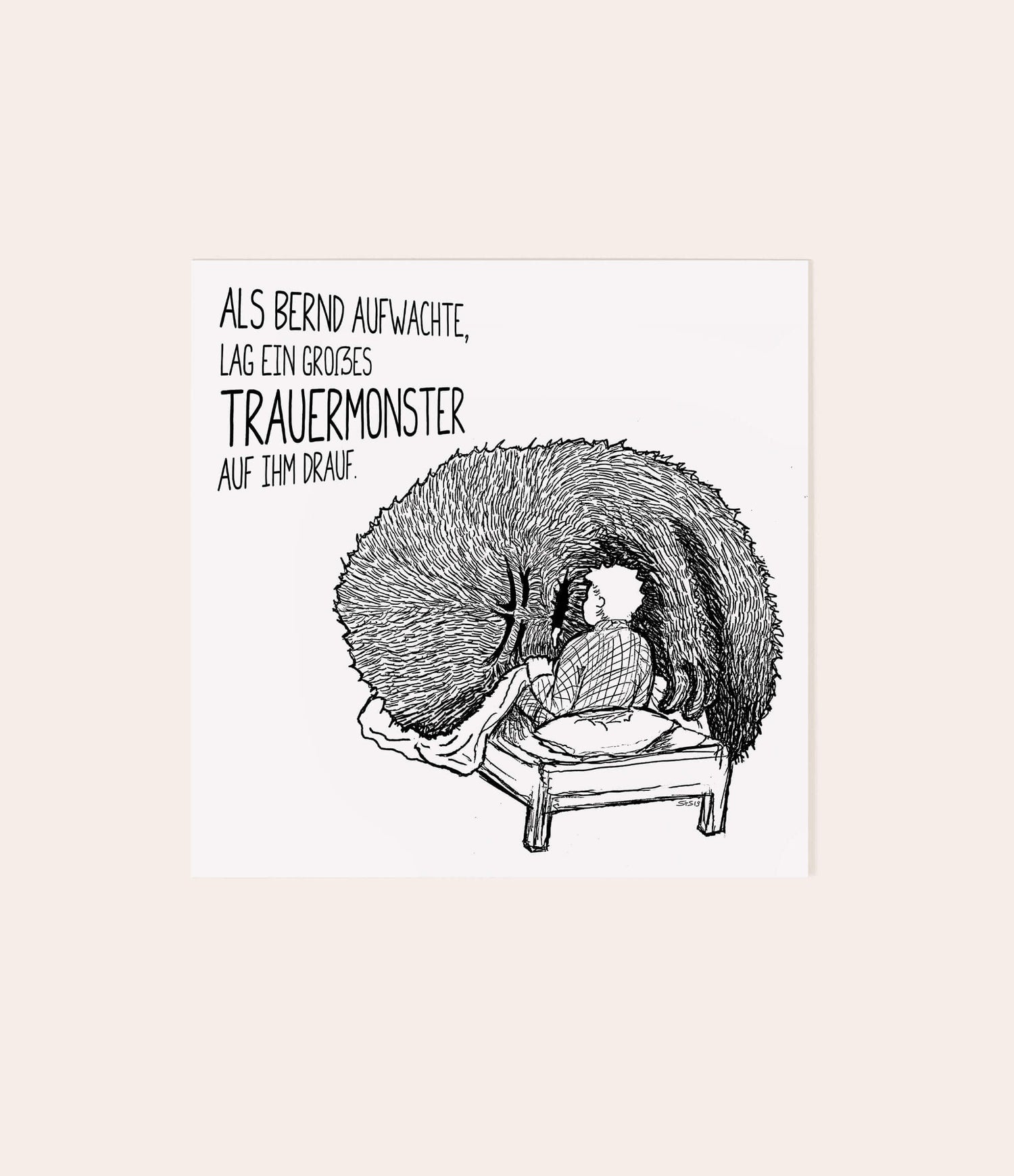 Trauergeschenkset "Trauermonsterparade" - Vergiss Mein Nie
