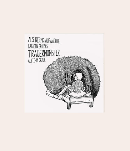 Trauergeschenkset "Trauermonsterparade" - Vergiss Mein Nie