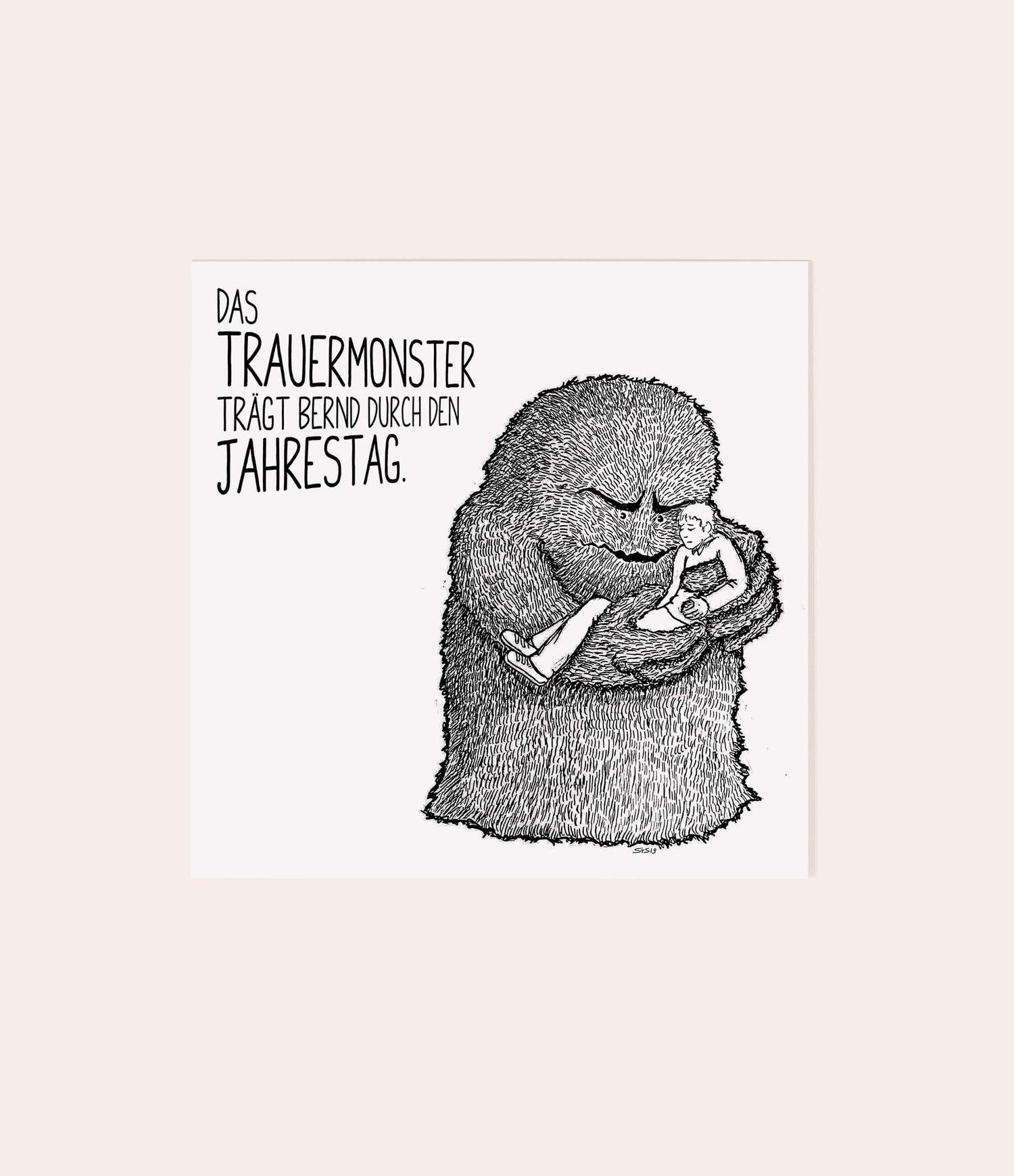 Trauergeschenkset "Trauermonsterparade" - Vergiss Mein Nie