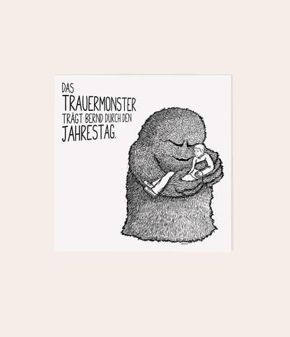 Trauergeschenkset "Trauermonsterparade" - Vergiss Mein Nie