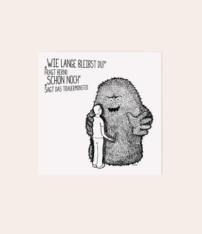 Trauergeschenkset "Trauermonsterparade" - Vergiss Mein Nie