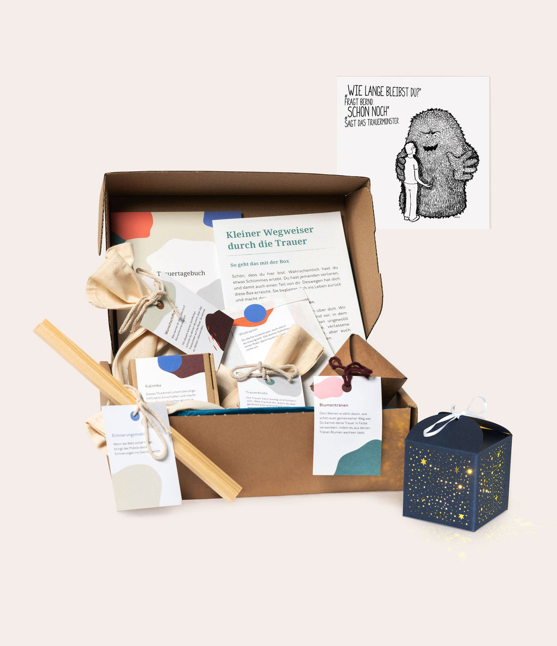 Trauergeschenkset "Trauerpower" - Vergiss Mein Nie