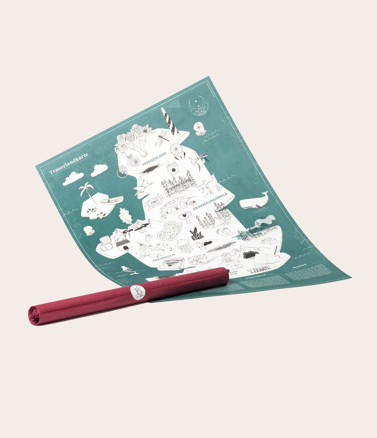 Trauerlandkarte - Vergiss Mein Nie