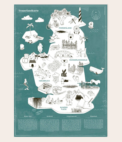 Trauerlandkarte - Vergiss Mein Nie